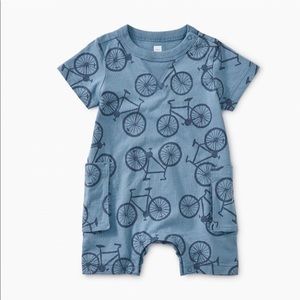 Tea collection bicycle romper onesie
